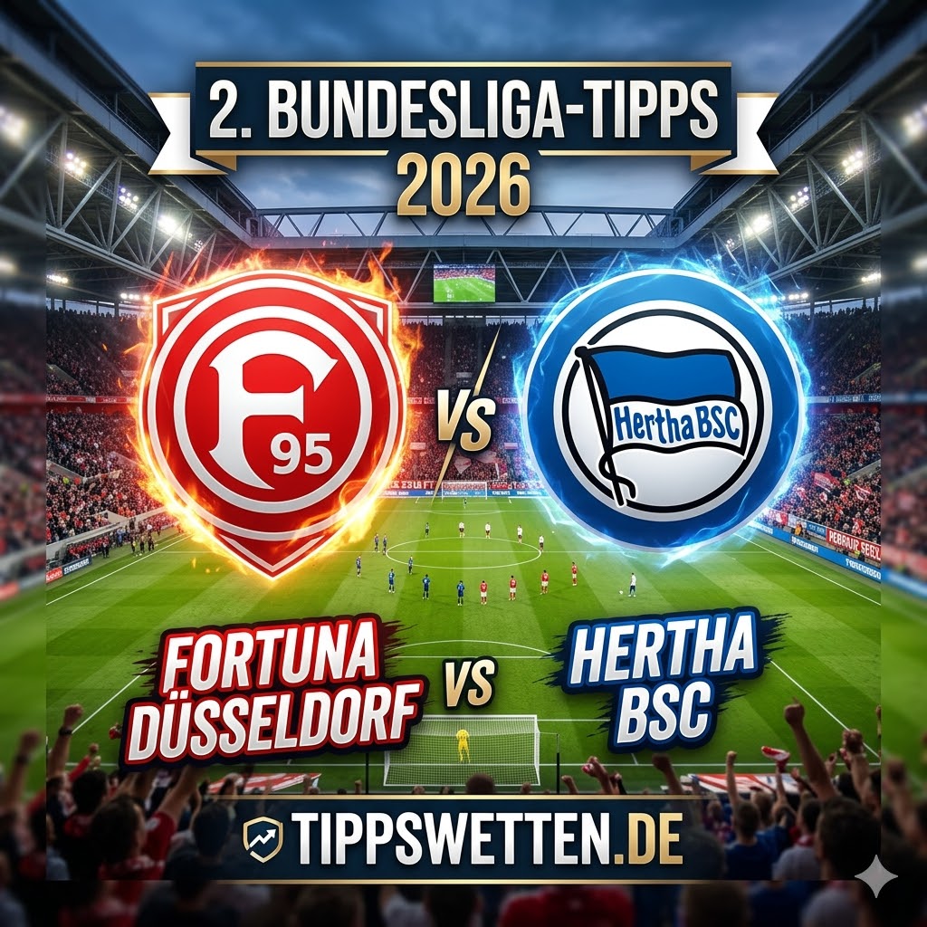 2. Bundesliga Wetten 2026 : Fortuna Duesseldorf vs Hertha Berlin - 27. Spieltag