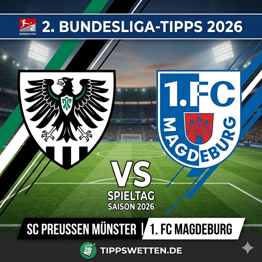 2. Bundesliga Wetten 2026 : Preussen Muenster vs Magdeburg - 27. Spieltag