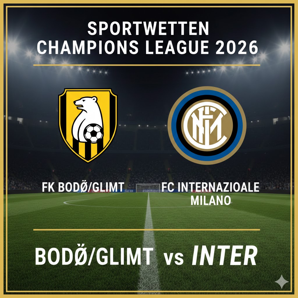 Sportwetten Champions League 2026 : Bodoe/Glimt vs Inter - 9. Spieltag